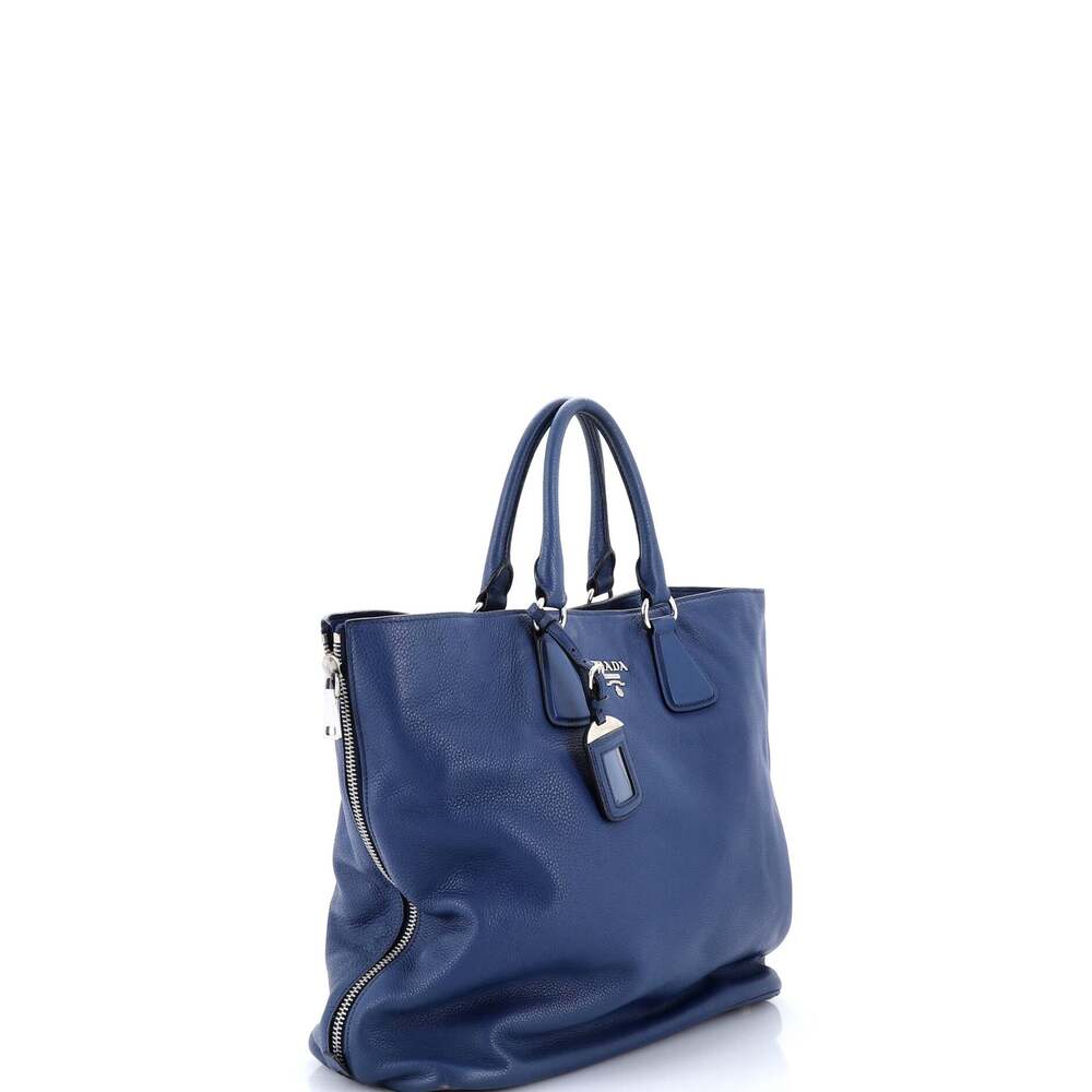 Prada Side Zip Convertible Tote Vitello #237747P86B - Picture 2 of 8